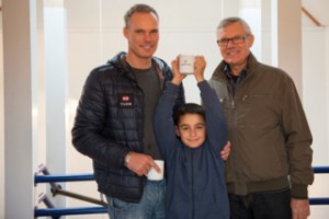 Tre generationer af dygtige sejlere i VSK.  Michael, 45 år, og hans far Jens Ole, 70 år,  og tredje generation Mark, 8 år. 